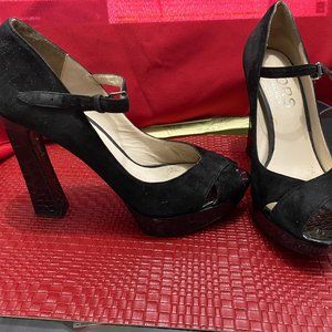 micheal kor chunky heels